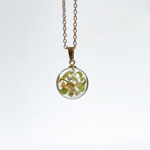 naszyjnik - cukiereczek misz-masz z zielenią