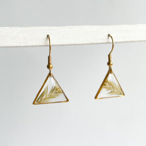 kolczyki - trójkąty ze zbożem