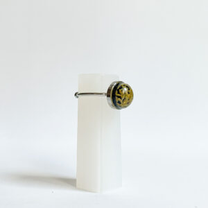 pierścionek - sygnet z łopianem w 3D