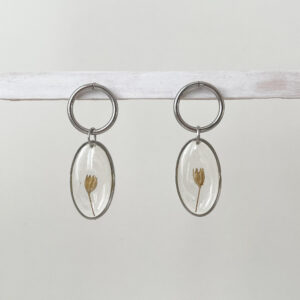 kolczyki - owalne witraże