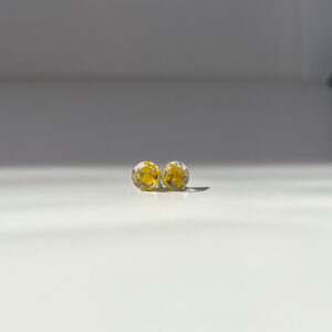 sztyfty - kryształki z żółtymi kwiatkami