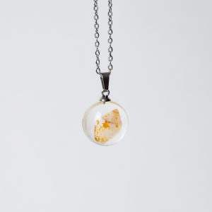 naszyjnik - cukiereczek z pomarańczową muszlą