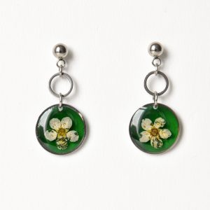 kolczyki z pojedynczym kwiatkiem