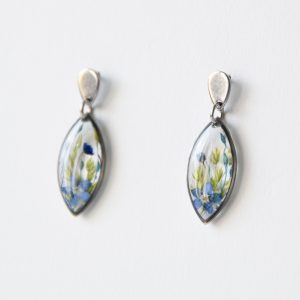 kolczyki z niezapominajką